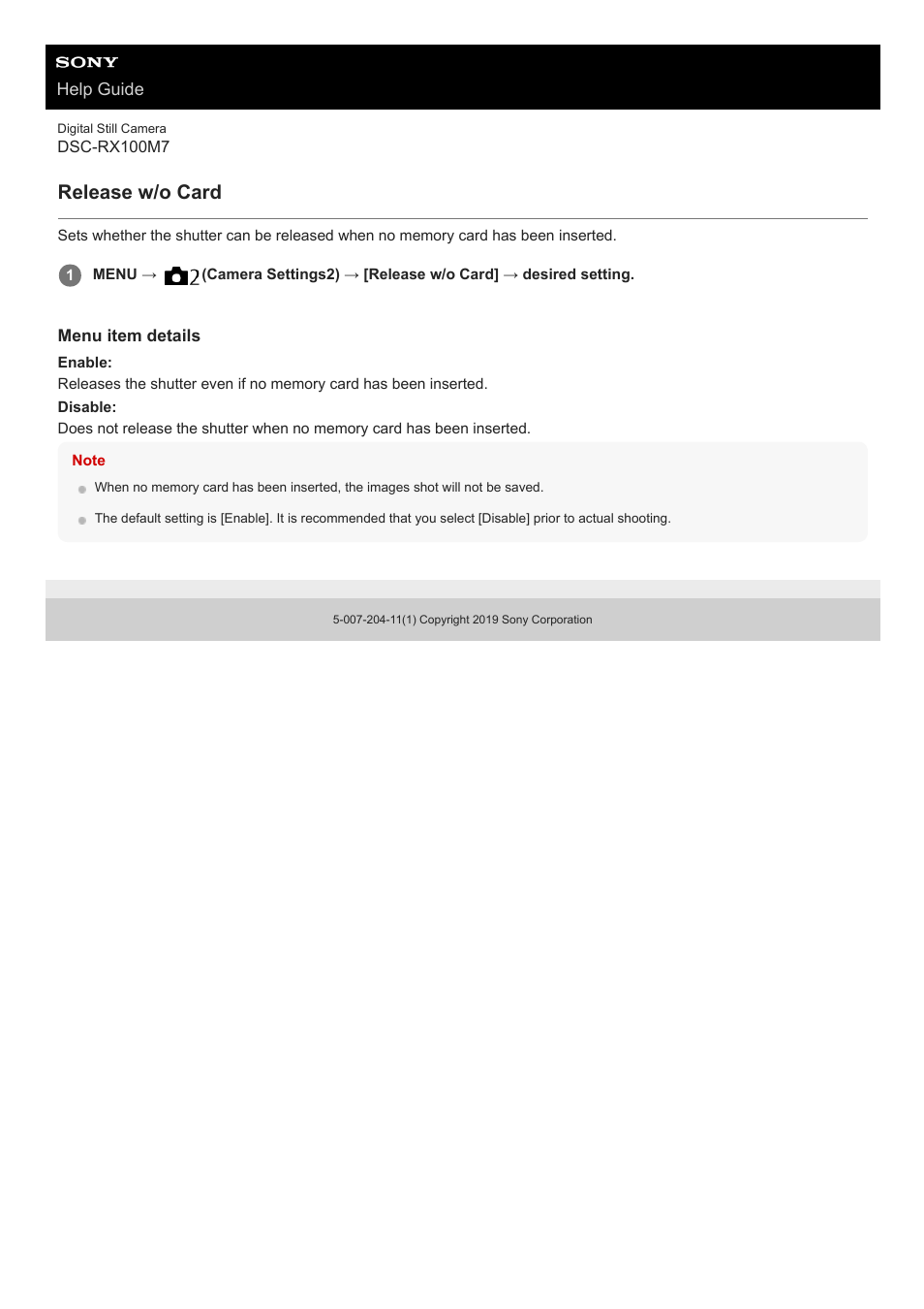 Release w/o card | Sony VENICE 4K Live Bundle with MultiDyne SilverBack Fiber-Optic Adapter User Manual | Page 202 / 634