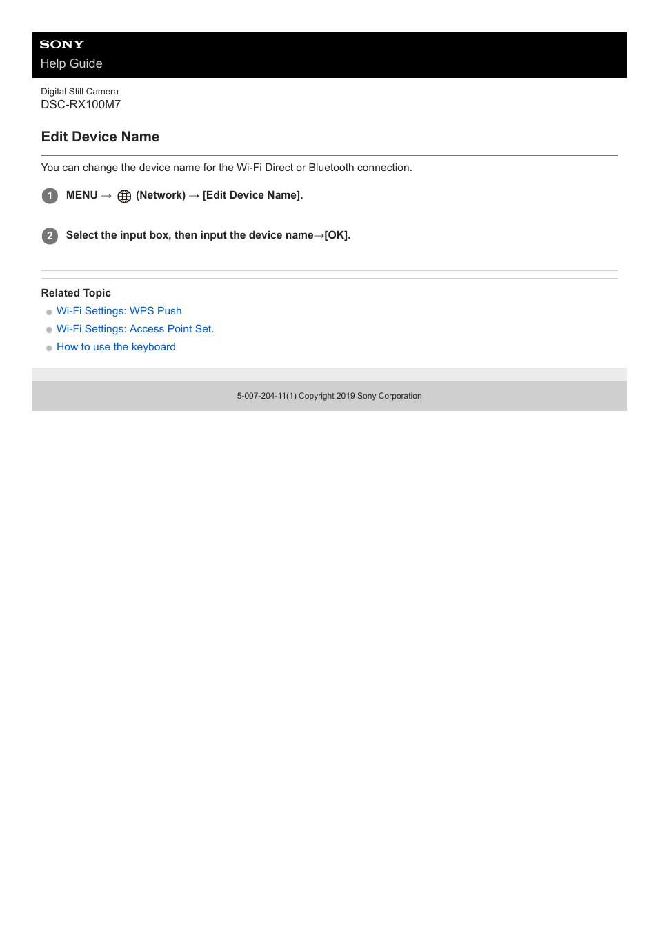 Edit device name | Sony VENICE 4K Live Bundle with MultiDyne SilverBack Fiber-Optic Adapter User Manual | Page 365 / 634