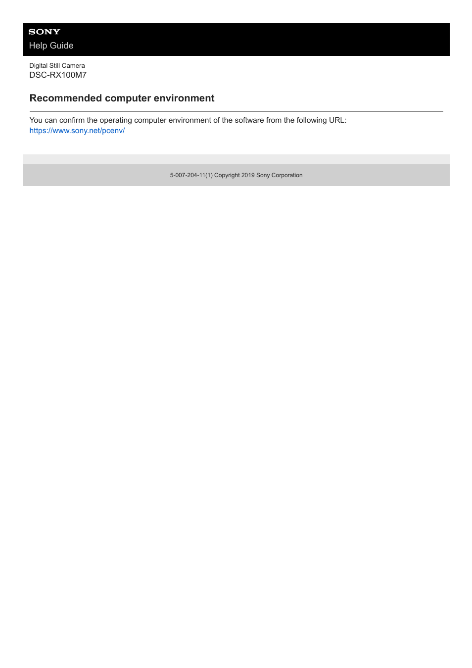 Recommended computer environment | Sony VENICE 4K Live Bundle with MultiDyne SilverBack Fiber-Optic Adapter User Manual | Page 367 / 634