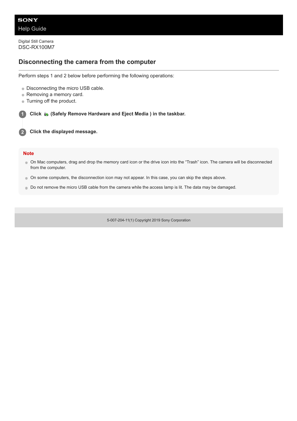 Disconnecting the camera from the computer | Sony VENICE 4K Live Bundle with MultiDyne SilverBack Fiber-Optic Adapter User Manual | Page 372 / 634