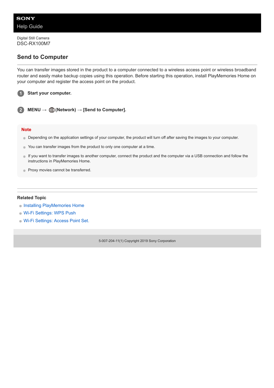 Send to computer | Sony VENICE 4K Live Bundle with MultiDyne SilverBack Fiber-Optic Adapter User Manual | Page 373 / 634