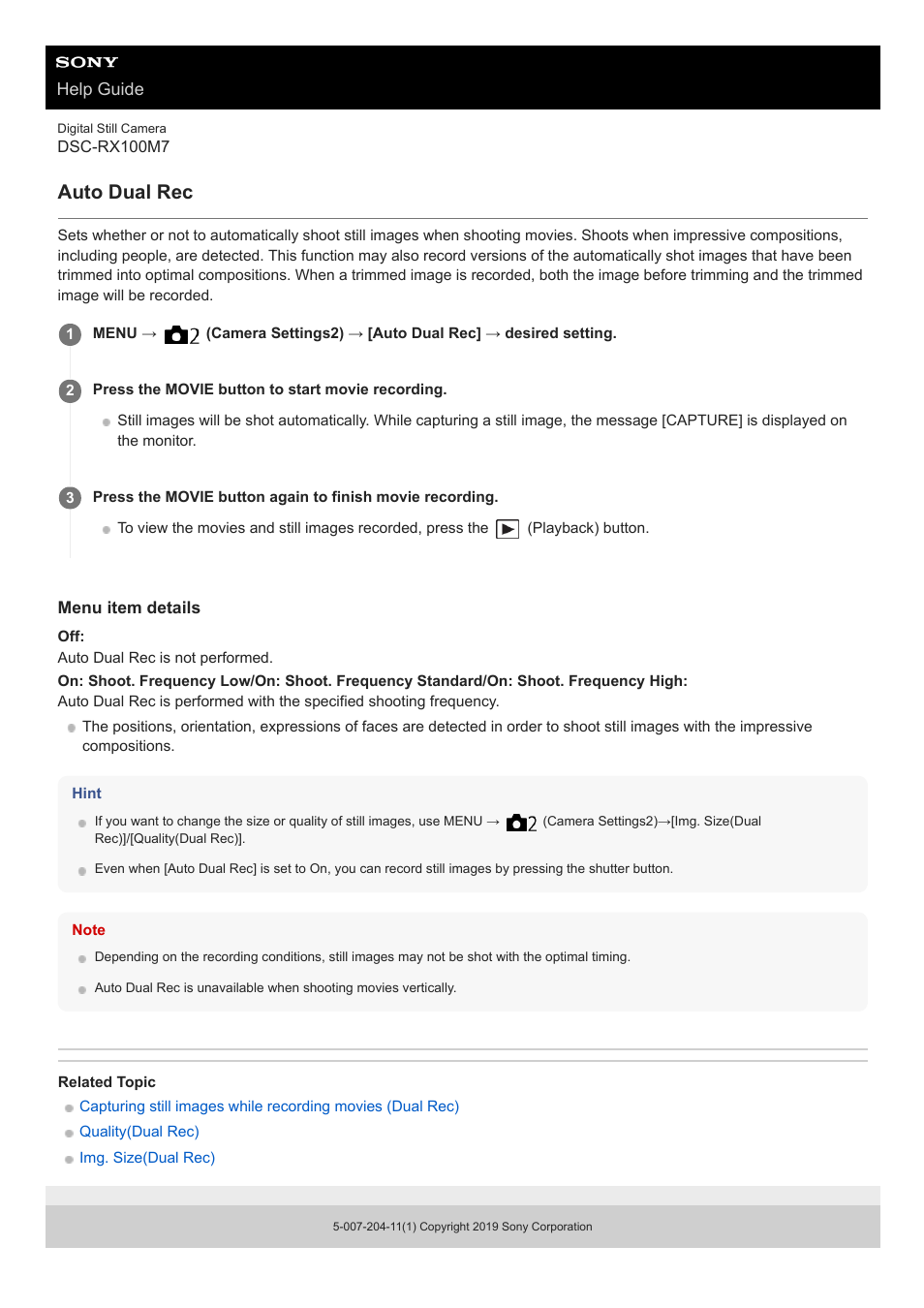 Auto dual rec | Sony VENICE 4K Live Bundle with MultiDyne SilverBack Fiber-Optic Adapter User Manual | Page 477 / 634