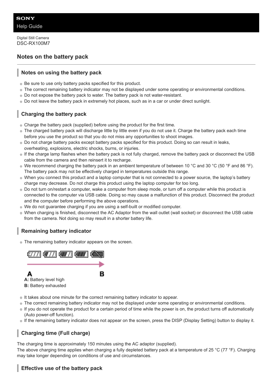 Notes on the battery pack | Sony VENICE 4K Live Bundle with MultiDyne SilverBack Fiber-Optic Adapter User Manual | Page 56 / 634
