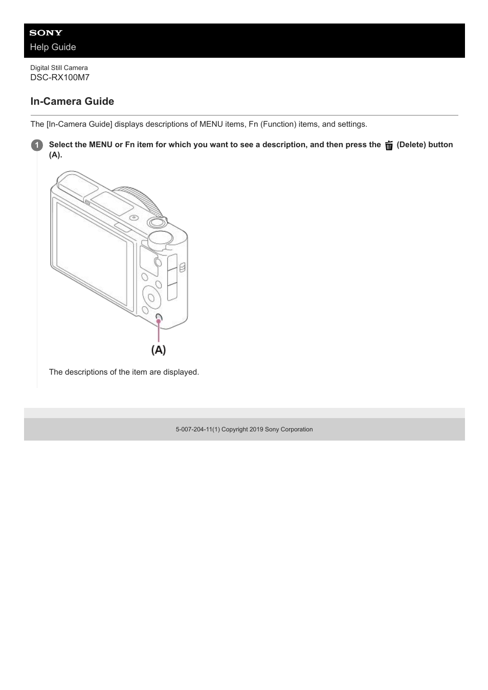 In-camera guide | Sony VENICE 4K Live Bundle with MultiDyne SilverBack Fiber-Optic Adapter User Manual | Page 66 / 634