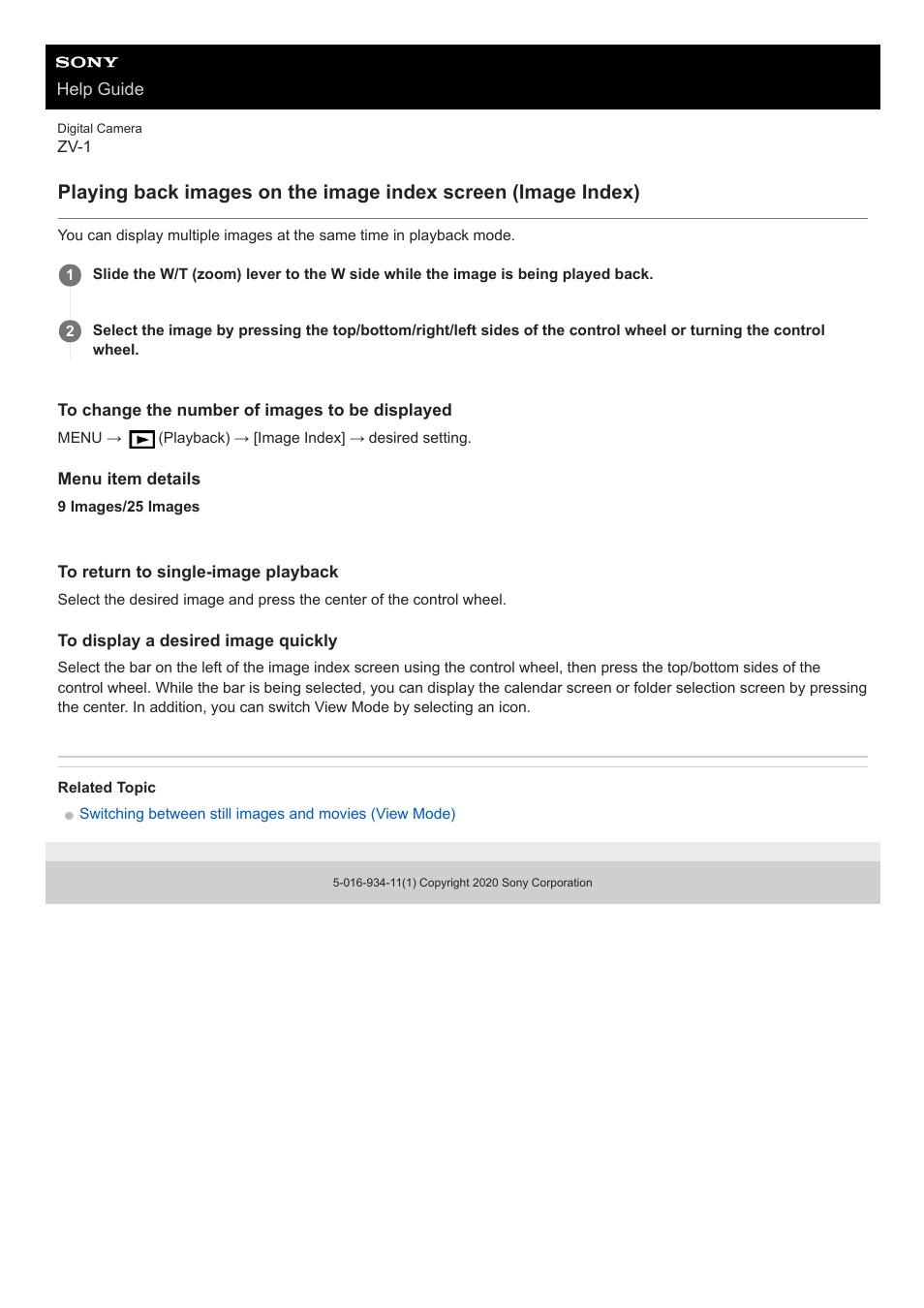 Sony Airpeak S1 Professional Drone User Manual | Page 232 / 555