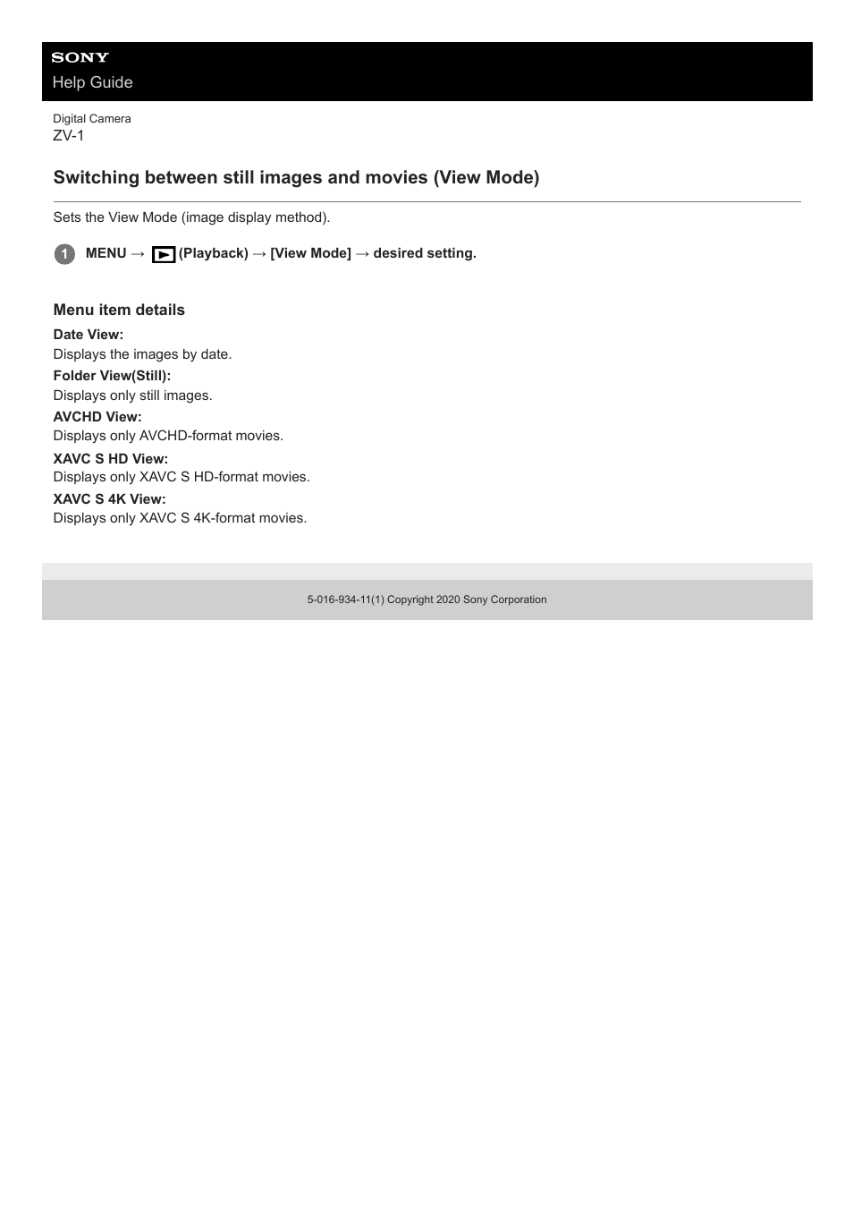 Sony Airpeak S1 Professional Drone User Manual | Page 233 / 555