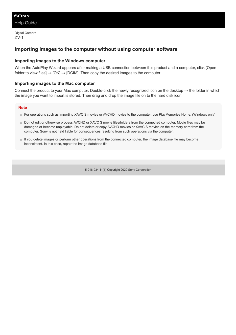 Sony Airpeak S1 Professional Drone User Manual | Page 323 / 555