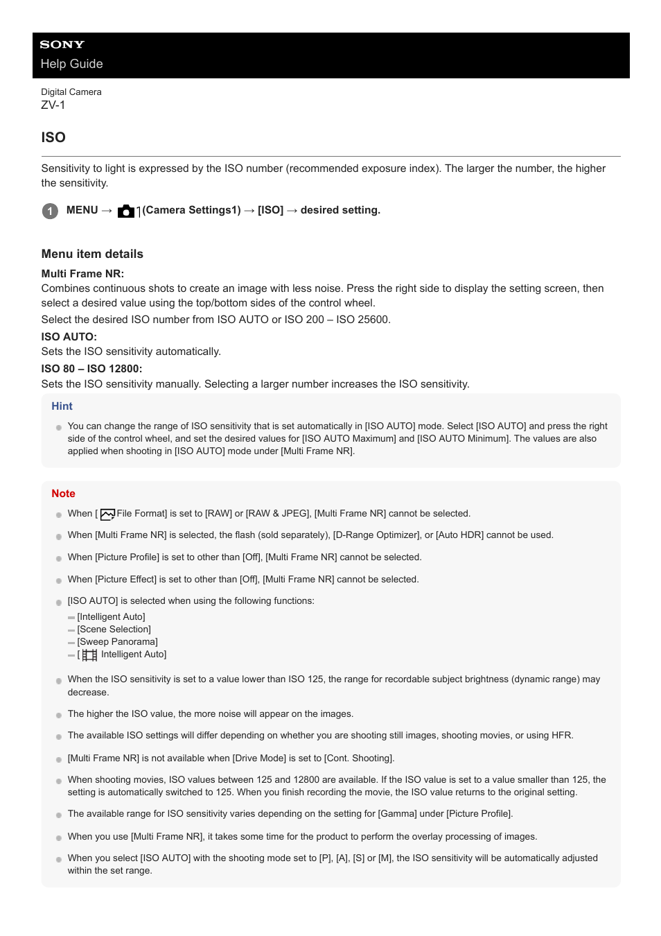 Help guide | Sony Airpeak S1 Professional Drone User Manual | Page 368 / 555