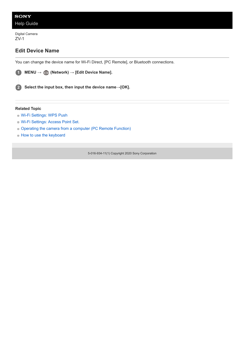 Edit device name | Sony Airpeak S1 Professional Drone User Manual | Page 472 / 555