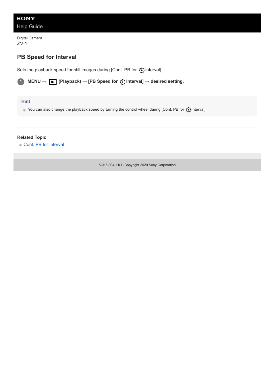 Pb speed for interval | Sony Airpeak S1 Professional Drone User Manual | Page 487 / 555