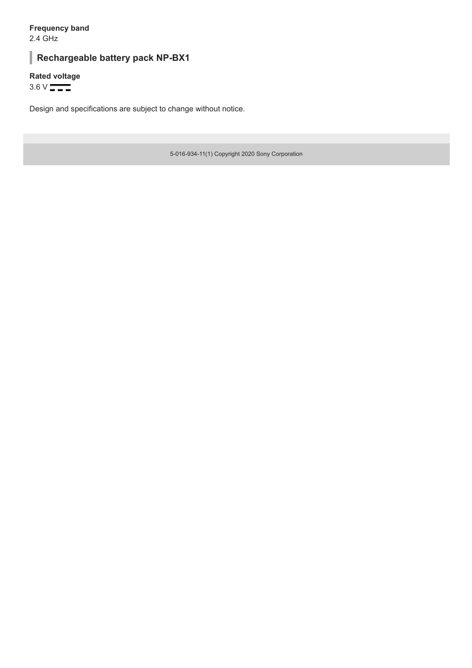 Sony Airpeak S1 Professional Drone User Manual | Page 549 / 555