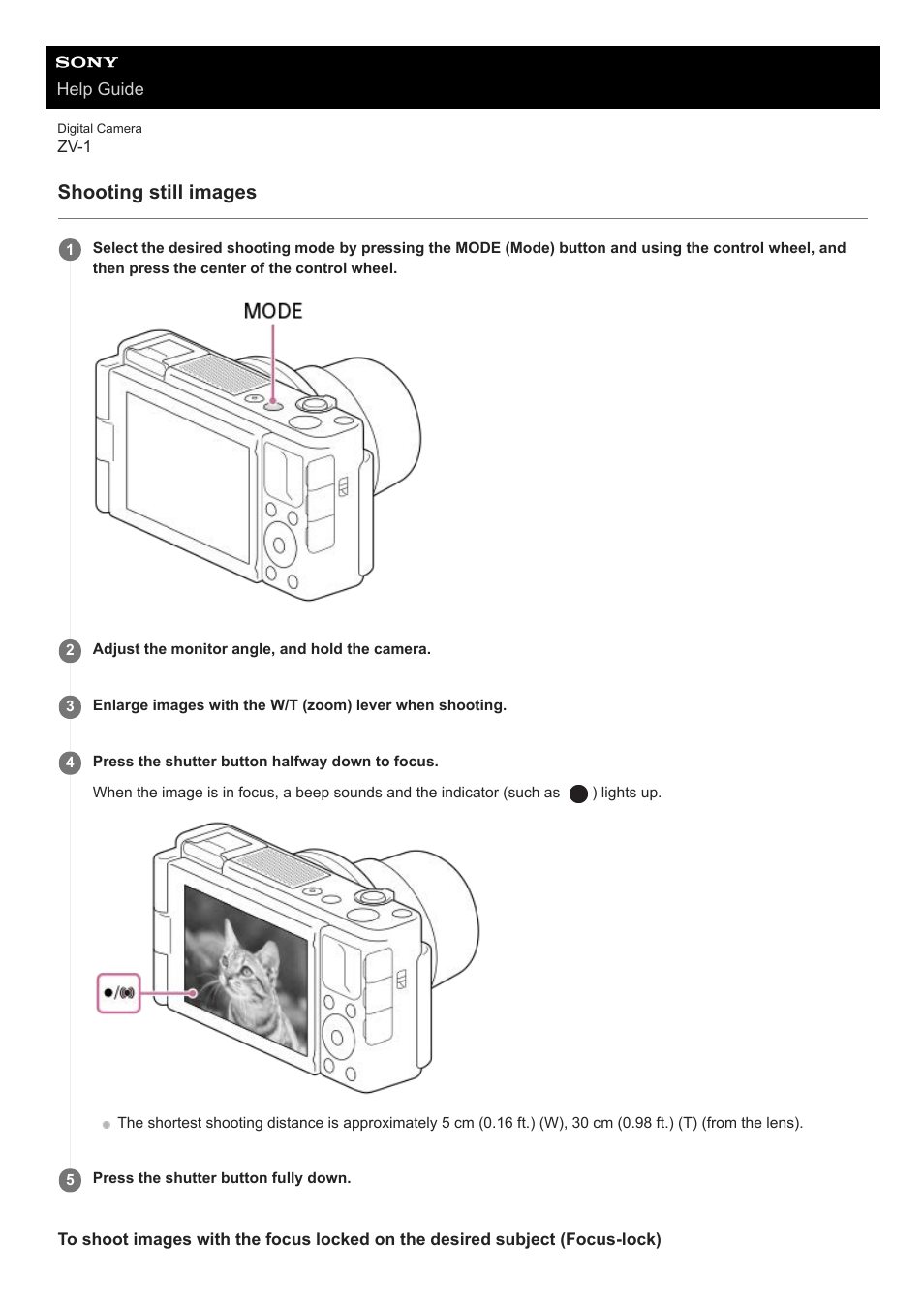 Shooting still images | Sony Airpeak S1 Professional Drone User Manual | Page 58 / 555