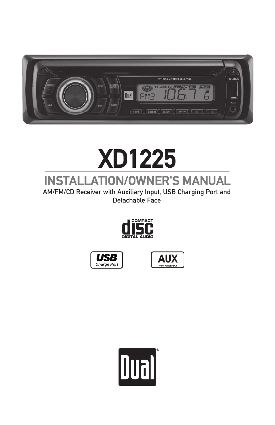 Dual XD1225 User Manual | 12 pages