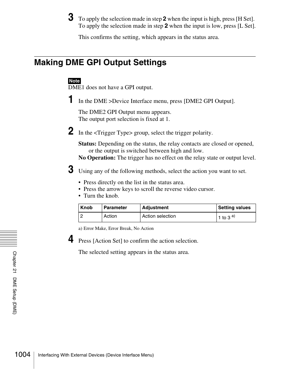 Making dme gpi output settings, Making dme gpi output settings 4 | Sony Multi Interface Shoe Adapter User Manual | Page 1004 / 1094