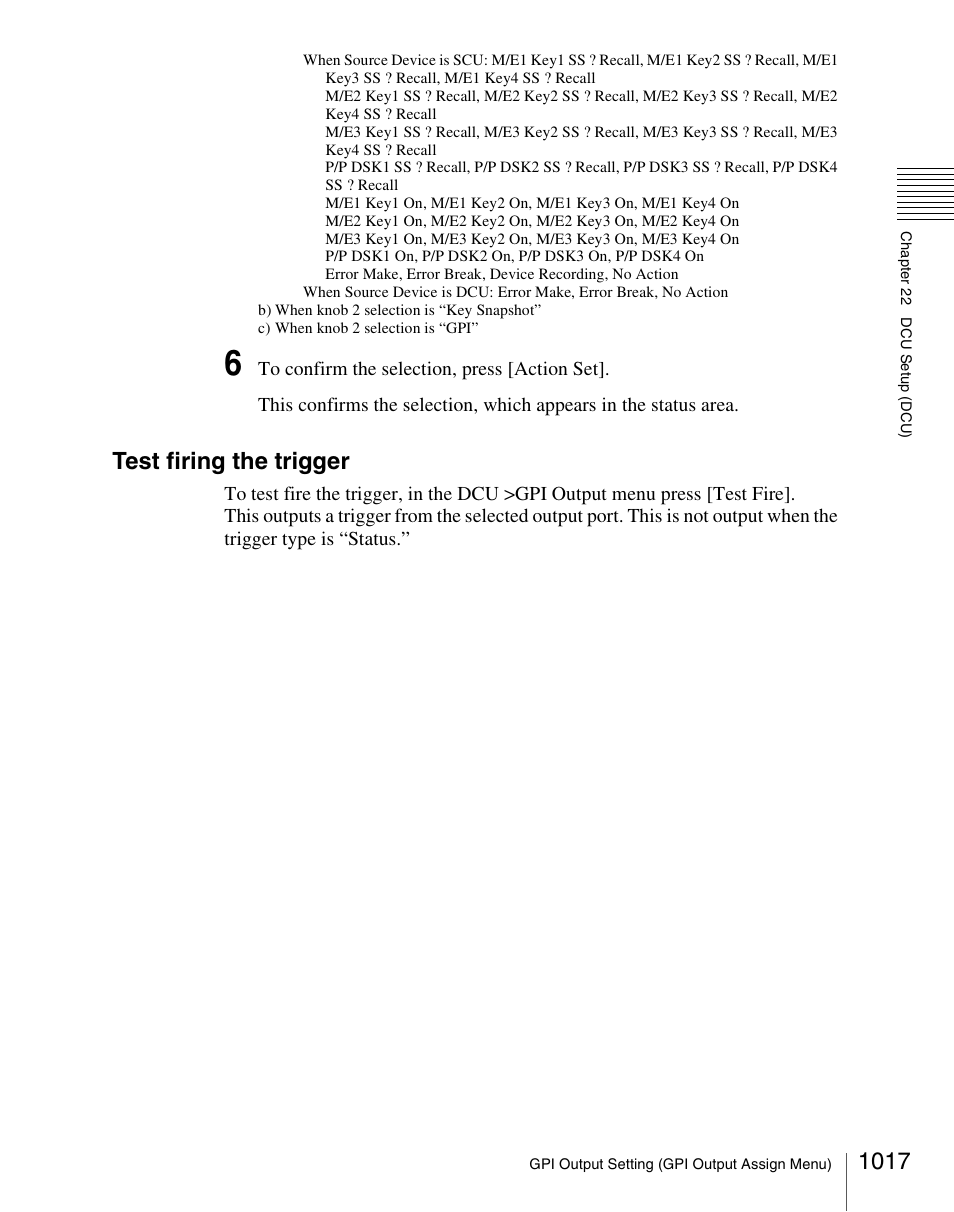 Test firing the trigger | Sony Multi Interface Shoe Adapter User Manual | Page 1017 / 1094