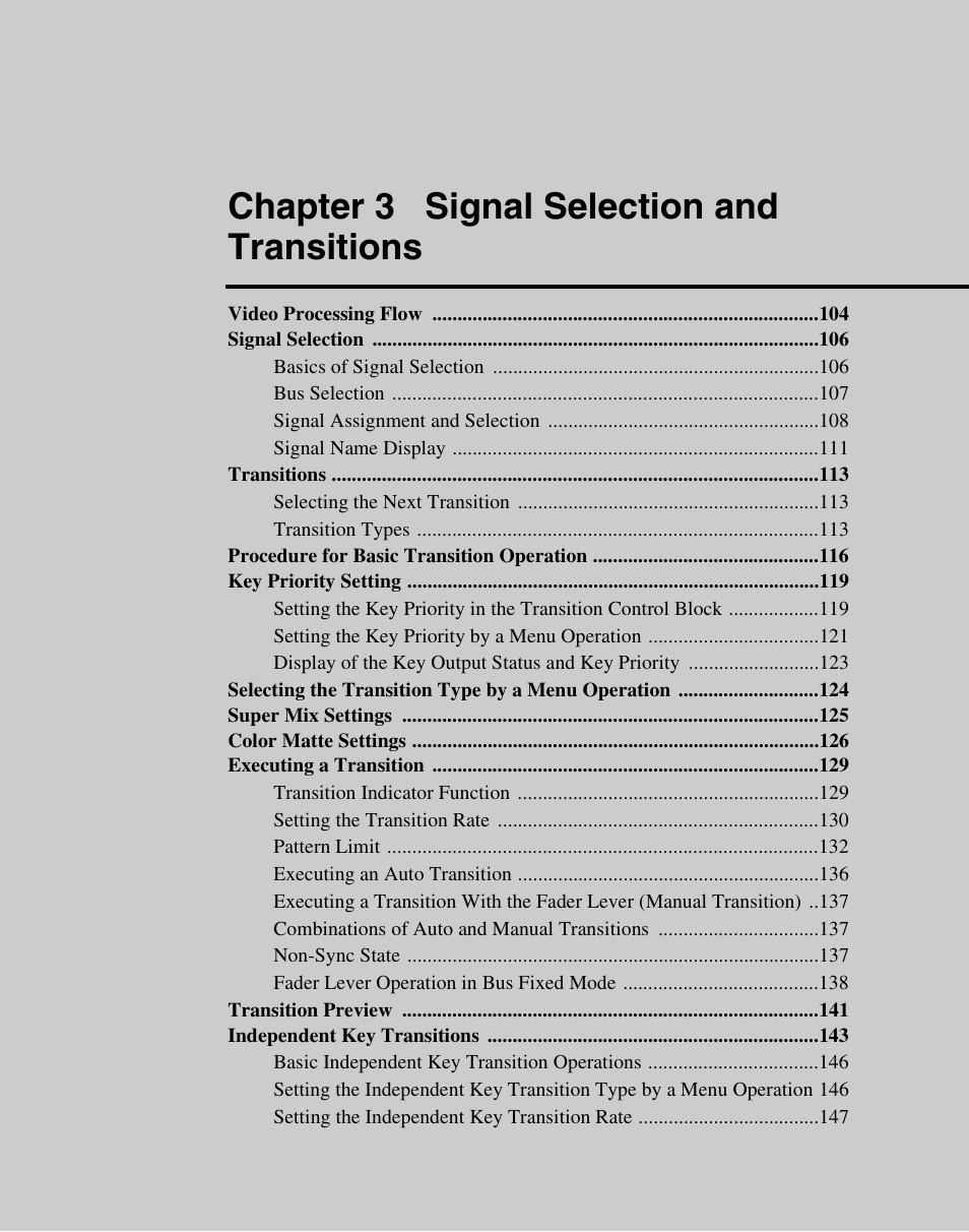 Chapter 3 signal selection and transitions | Sony Multi Interface Shoe Adapter User Manual | Page 103 / 1094