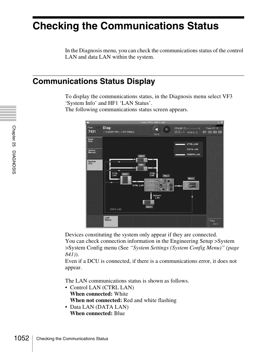 Checking the communications status, Communications status display, Checking the communications status 2 | Communications status display 2 | Sony Multi Interface Shoe Adapter User Manual | Page 1052 / 1094