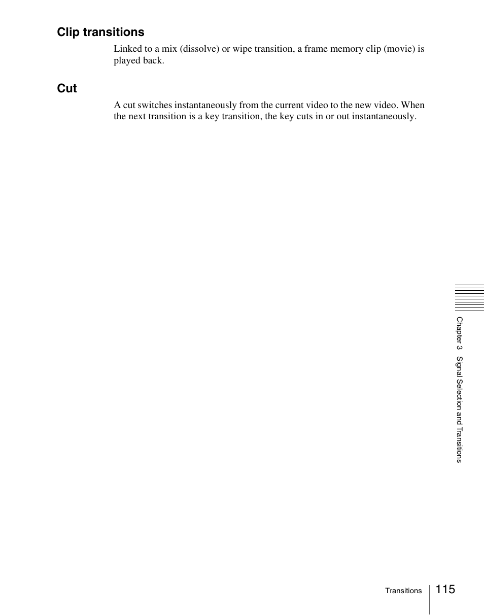 Clip transitions | Sony Multi Interface Shoe Adapter User Manual | Page 115 / 1094