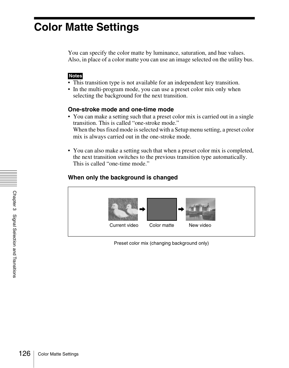 Color matte settings | Sony Multi Interface Shoe Adapter User Manual | Page 126 / 1094