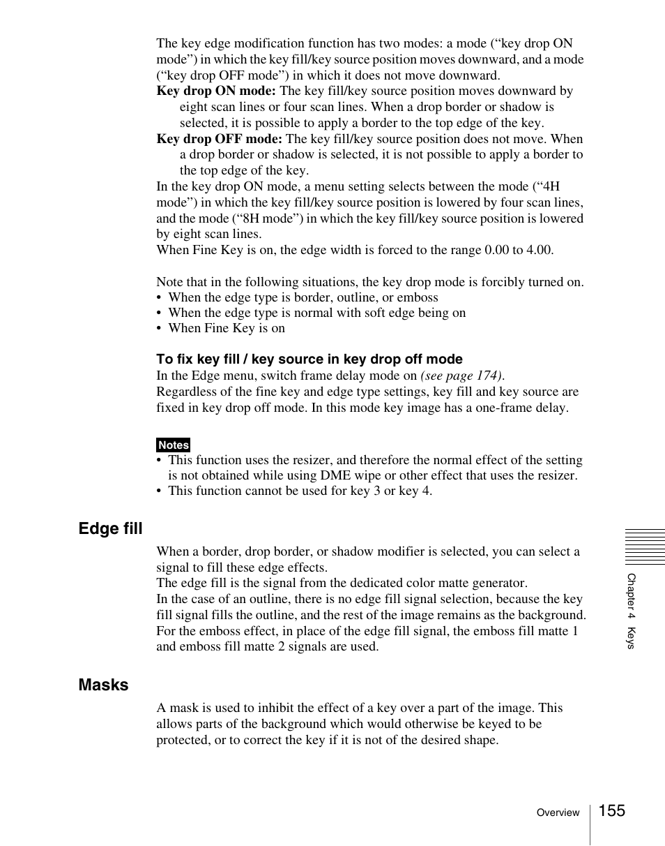 Edge fill, Masks | Sony Multi Interface Shoe Adapter User Manual | Page 155 / 1094