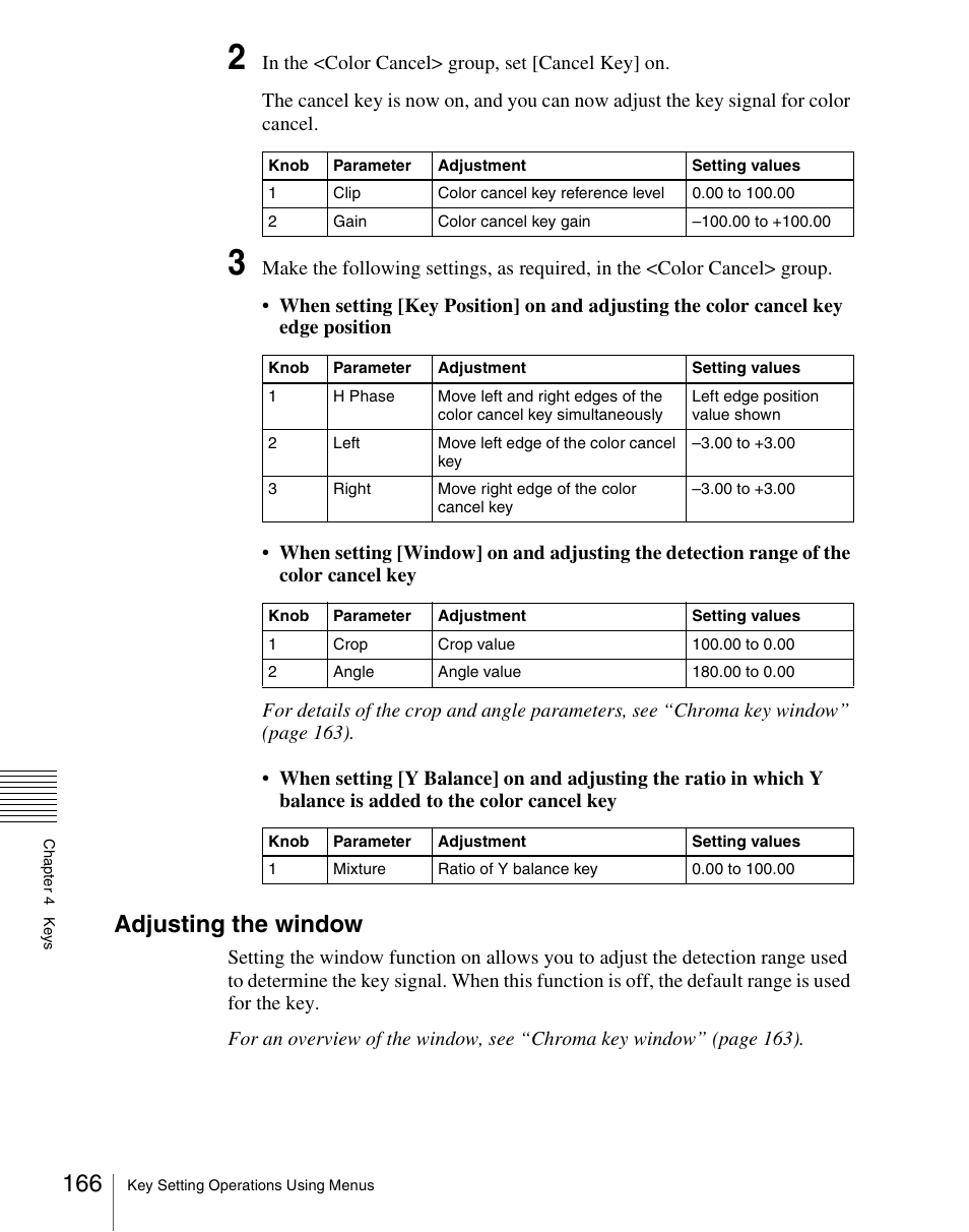 Adjusting the window | Sony Multi Interface Shoe Adapter User Manual | Page 166 / 1094