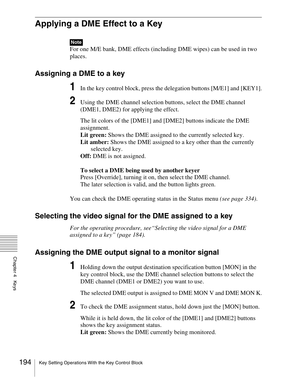 Applying a dme effect to a key | Sony Multi Interface Shoe Adapter User Manual | Page 194 / 1094