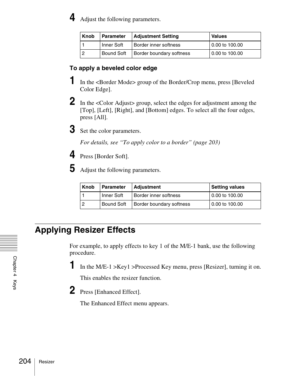 Applying resizer effects | Sony Multi Interface Shoe Adapter User Manual | Page 204 / 1094