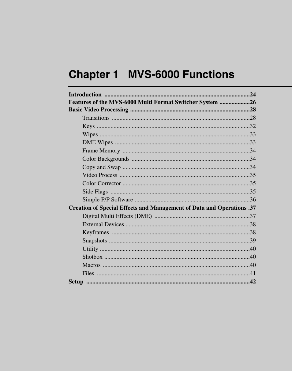 Chapter 1 mvs-6000 functions | Sony Multi Interface Shoe Adapter User Manual | Page 23 / 1094