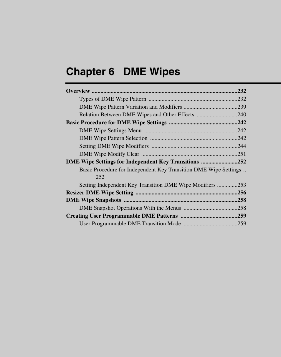 Chapter 6 dme wipes | Sony Multi Interface Shoe Adapter User Manual | Page 231 / 1094