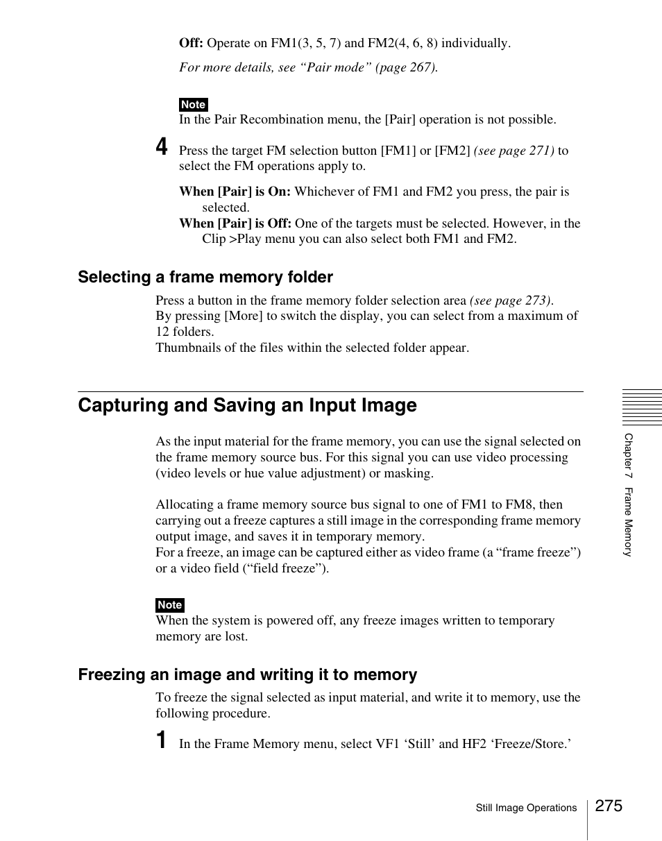 Capturing and saving an input image | Sony Multi Interface Shoe Adapter User Manual | Page 275 / 1094