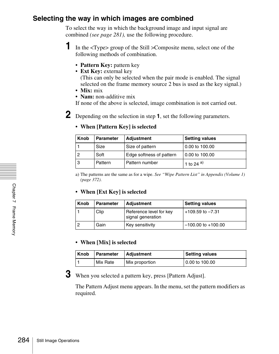 Selecting the way in which images are combined | Sony Multi Interface Shoe Adapter User Manual | Page 284 / 1094