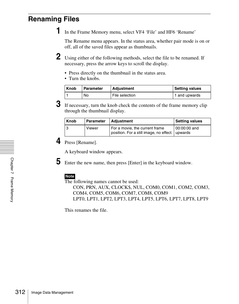 Renaming files | Sony Multi Interface Shoe Adapter User Manual | Page 312 / 1094