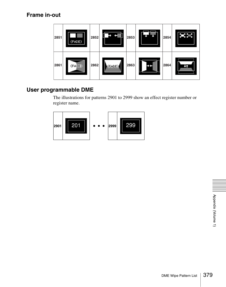 Frame in-out user programmable dme | Sony Multi Interface Shoe Adapter User Manual | Page 379 / 1094