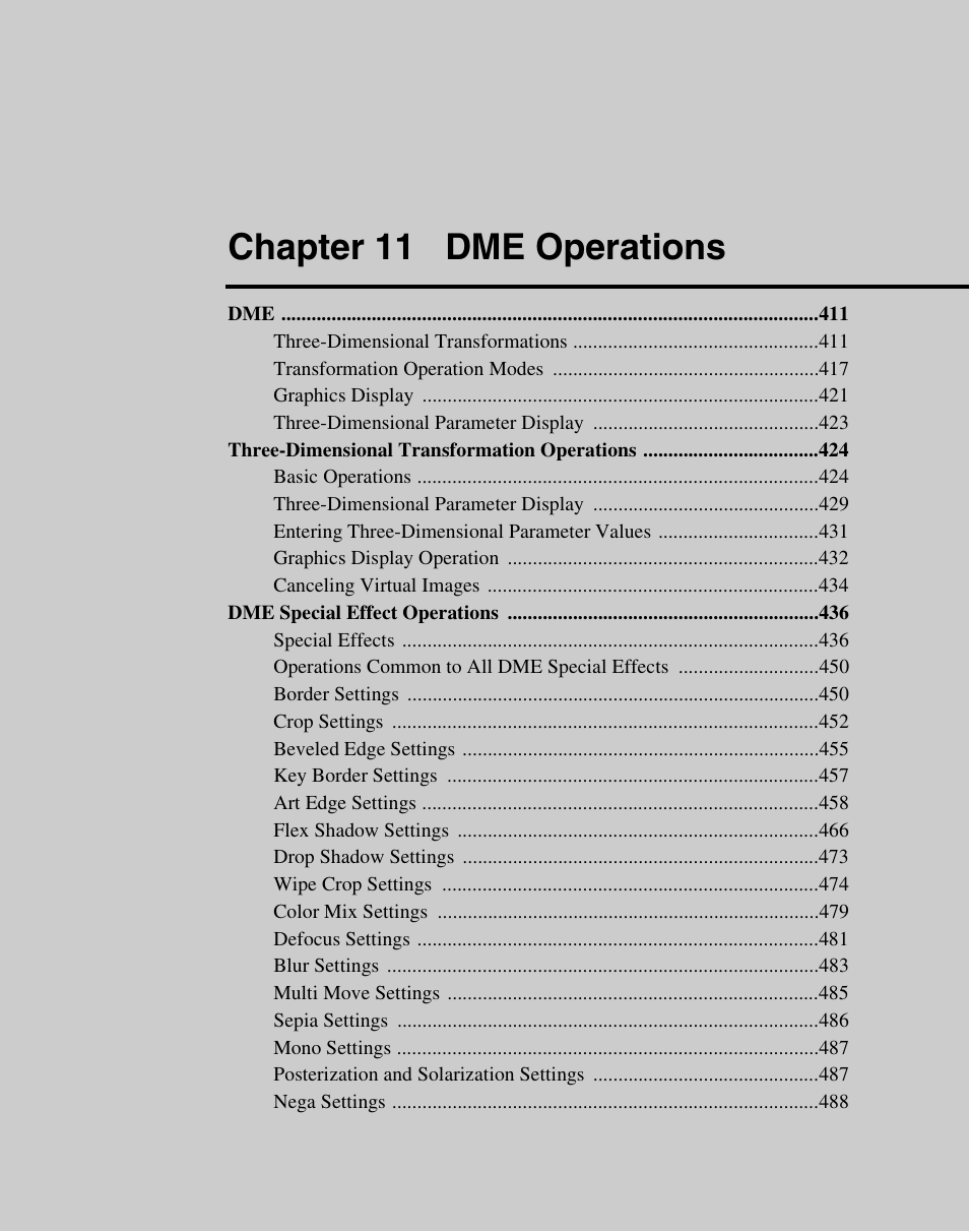 Chapter 11 dme operations | Sony Multi Interface Shoe Adapter User Manual | Page 409 / 1094