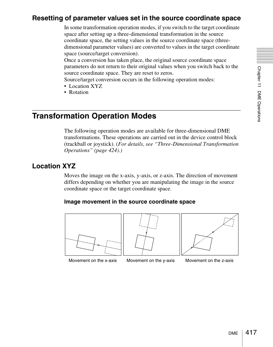 Transformation operation modes, Location xyz | Sony Multi Interface Shoe Adapter User Manual | Page 417 / 1094