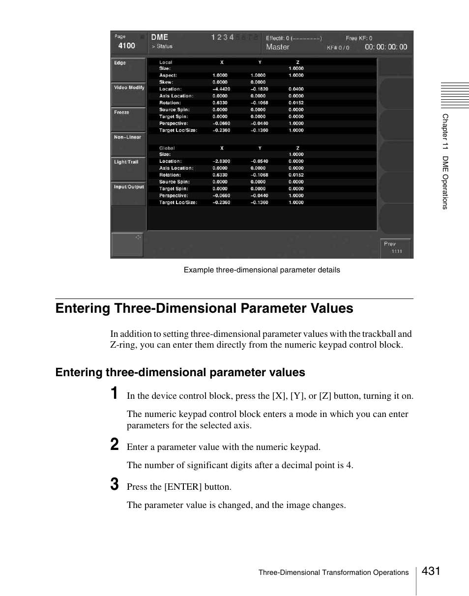 Entering three-dimensional parameter values | Sony Multi Interface Shoe Adapter User Manual | Page 431 / 1094