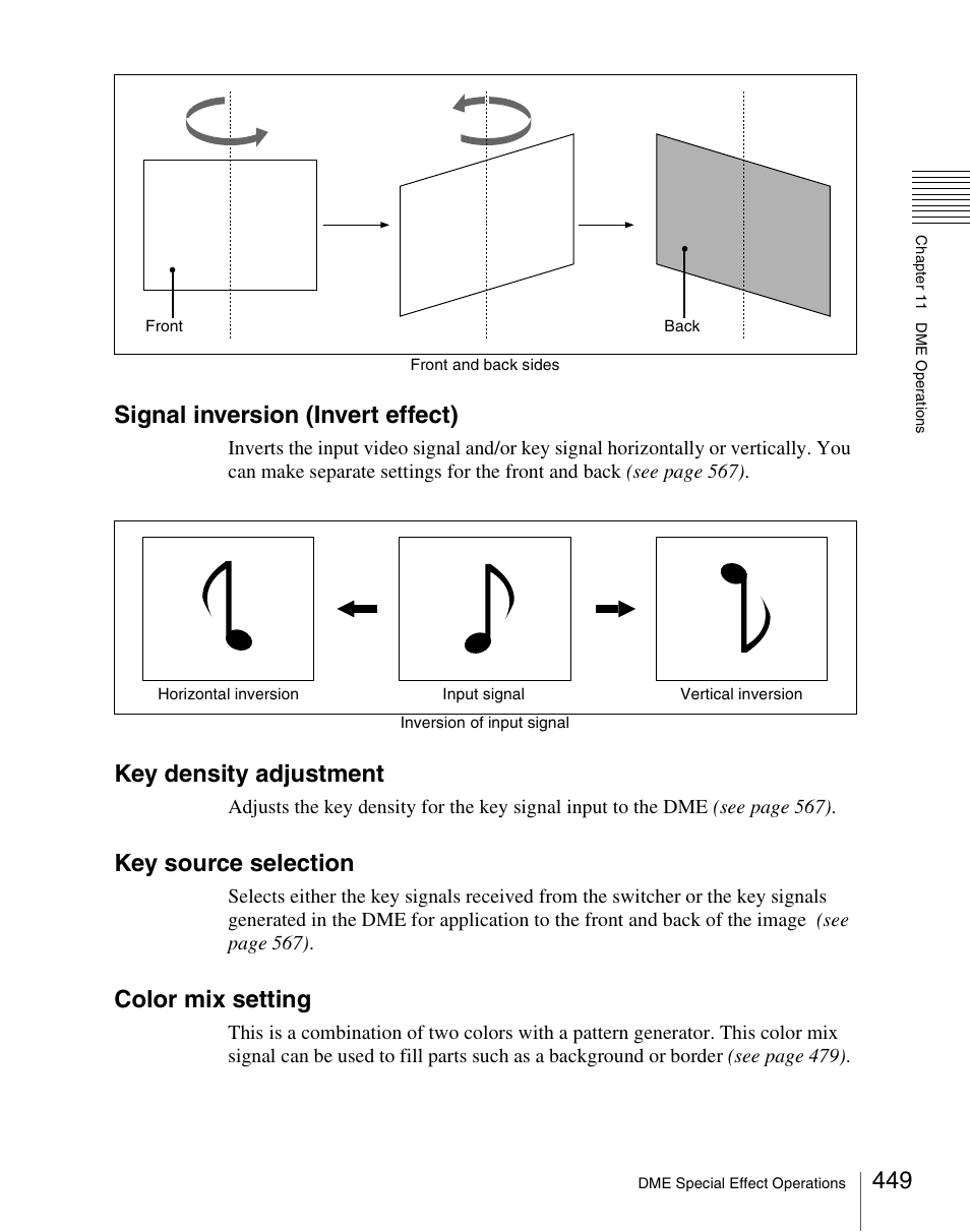 Signal inversion (invert effect), Key density adjustment, Key source selection | Color mix setting | Sony Multi Interface Shoe Adapter User Manual | Page 449 / 1094