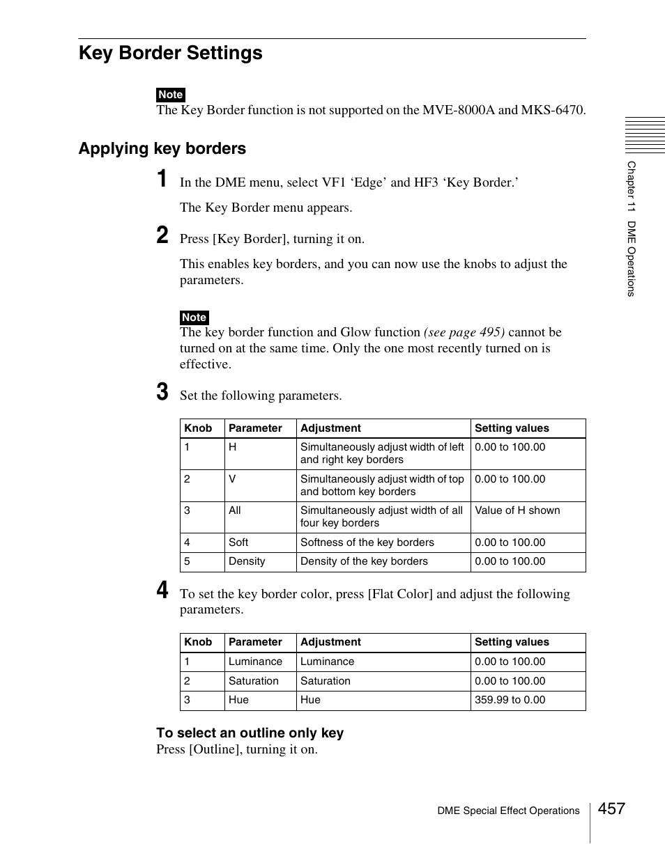 Key border settings, Applying key borders | Sony Multi Interface Shoe Adapter User Manual | Page 457 / 1094