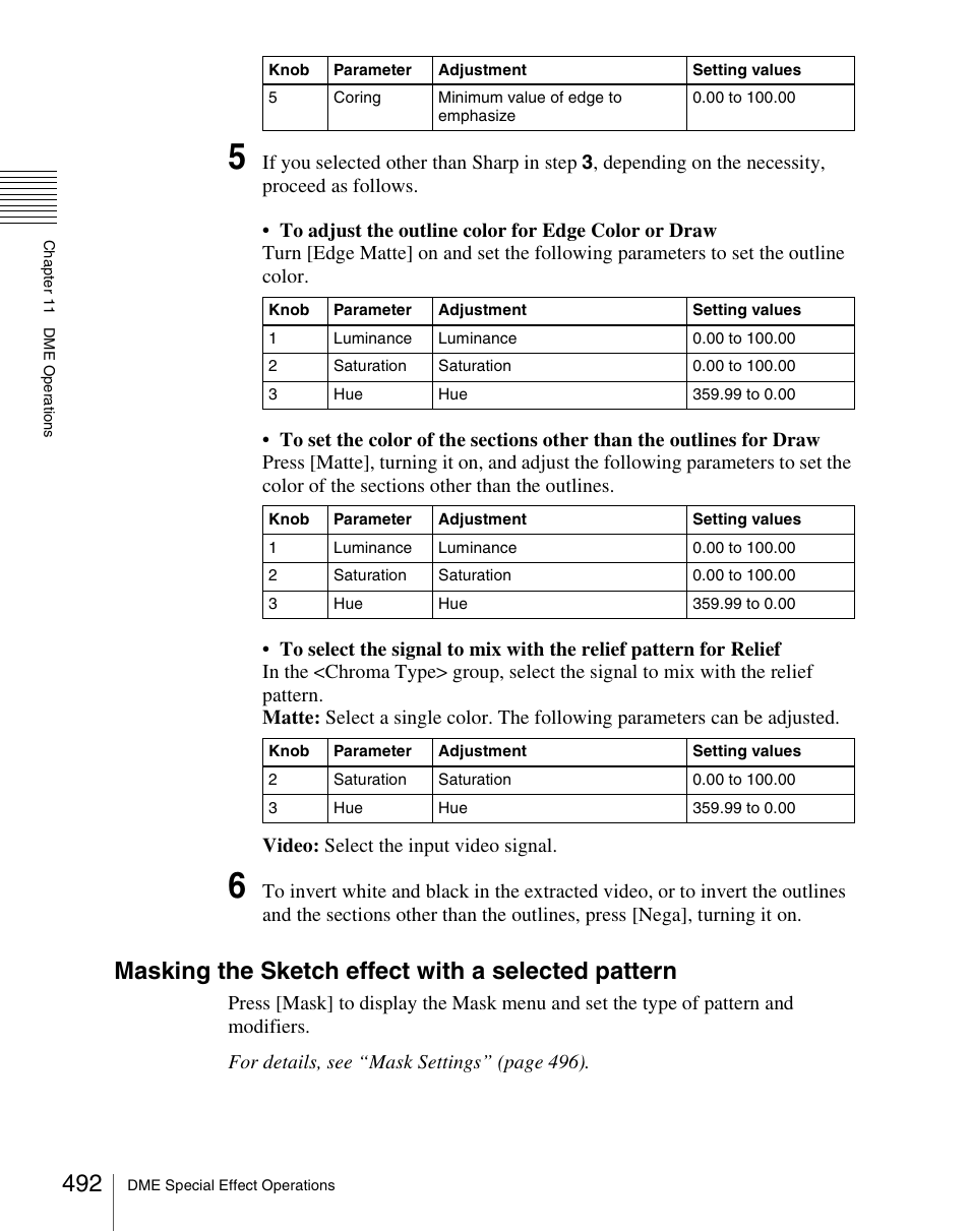 Masking the sketch effect with a selected pattern | Sony Multi Interface Shoe Adapter User Manual | Page 492 / 1094