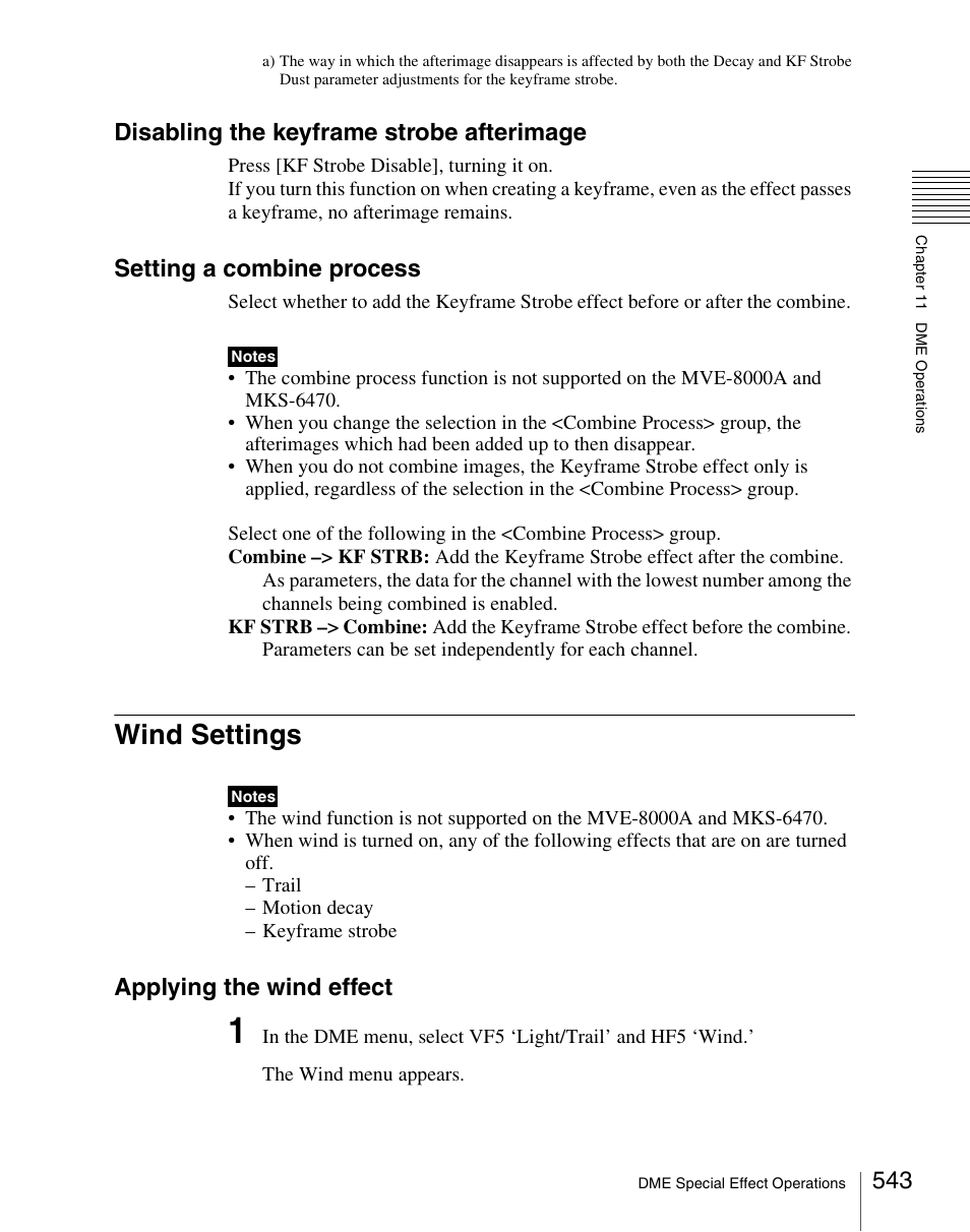 Wind settings, Disabling the keyframe strobe afterimage, Setting a combine process | Applying the wind effect | Sony Multi Interface Shoe Adapter User Manual | Page 543 / 1094