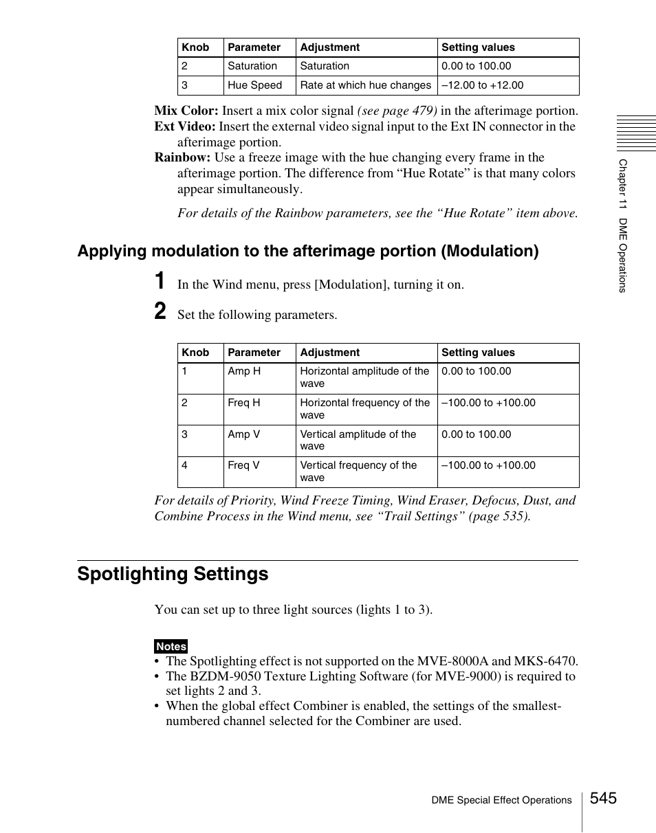 Spotlighting settings | Sony Multi Interface Shoe Adapter User Manual | Page 545 / 1094