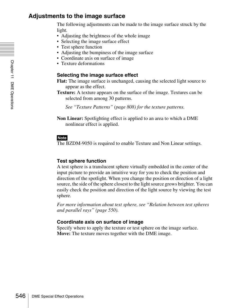 Adjustments to the image surface | Sony Multi Interface Shoe Adapter User Manual | Page 546 / 1094