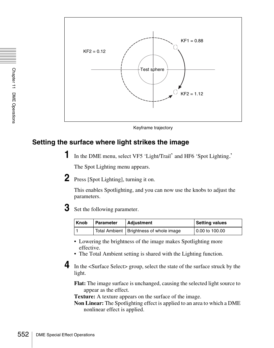 Setting the surface where light strikes the image | Sony Multi Interface Shoe Adapter User Manual | Page 552 / 1094