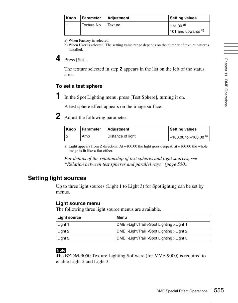 Setting light sources | Sony Multi Interface Shoe Adapter User Manual | Page 555 / 1094