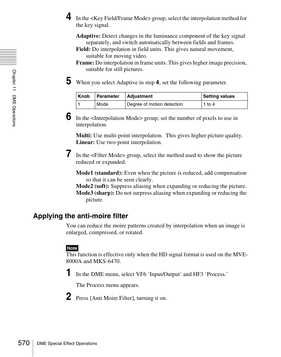 Applying the anti-moire filter | Sony Multi Interface Shoe Adapter User Manual | Page 570 / 1094