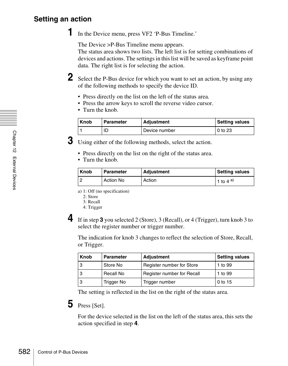 Setting an action | Sony Multi Interface Shoe Adapter User Manual | Page 582 / 1094