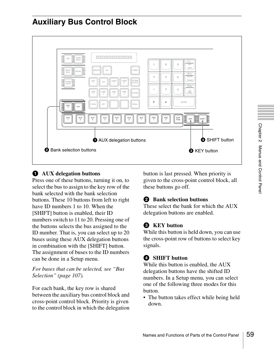 Auxiliary bus control block | Sony Multi Interface Shoe Adapter User Manual | Page 59 / 1094