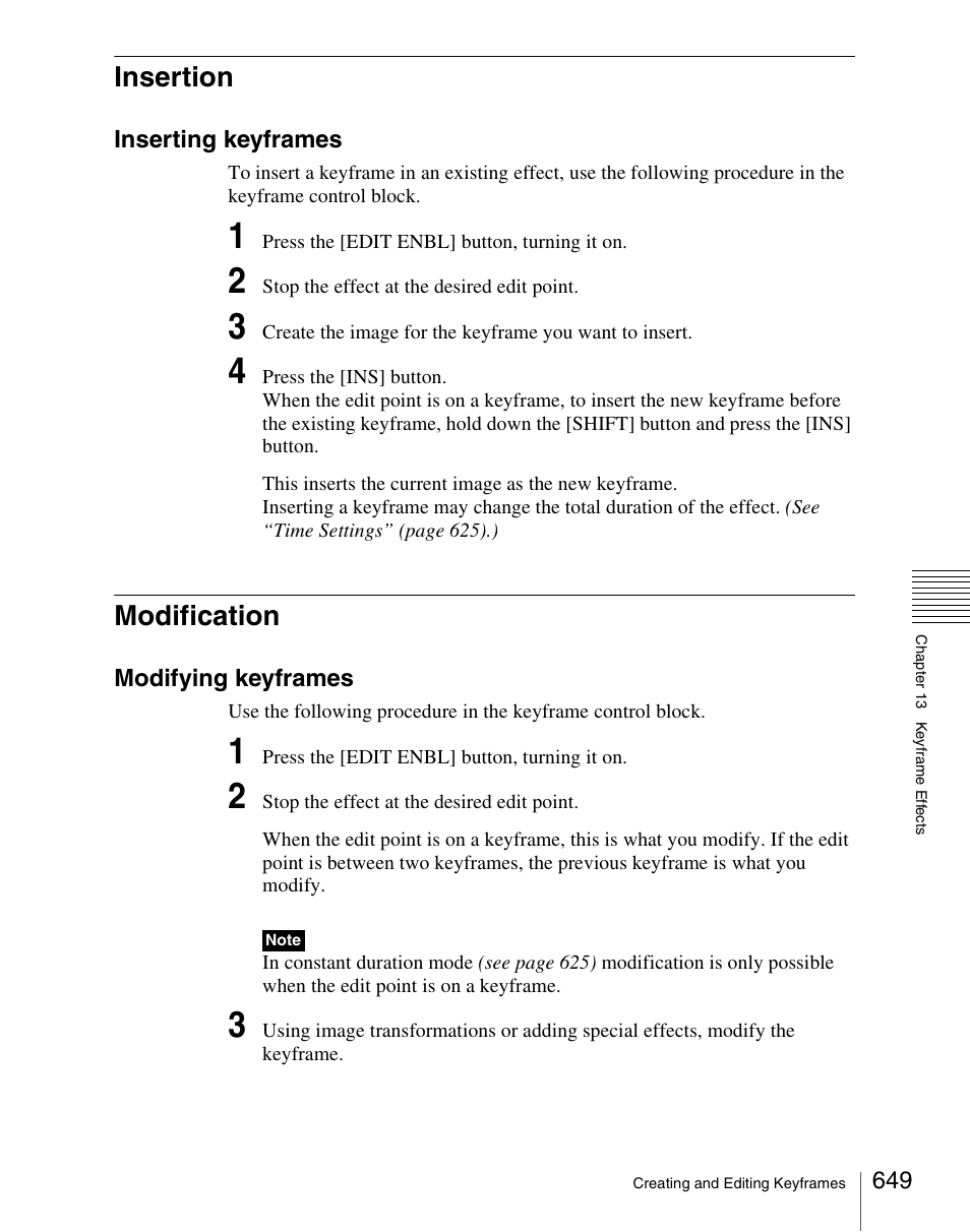 Insertion, Modification, Insertion modification | Sony Multi Interface Shoe Adapter User Manual | Page 649 / 1094