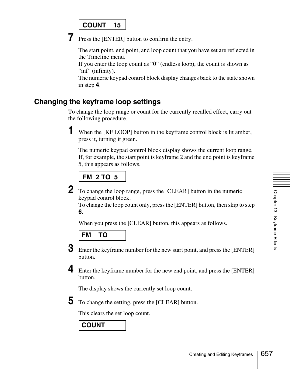 Changing the keyframe loop settings | Sony Multi Interface Shoe Adapter User Manual | Page 657 / 1094