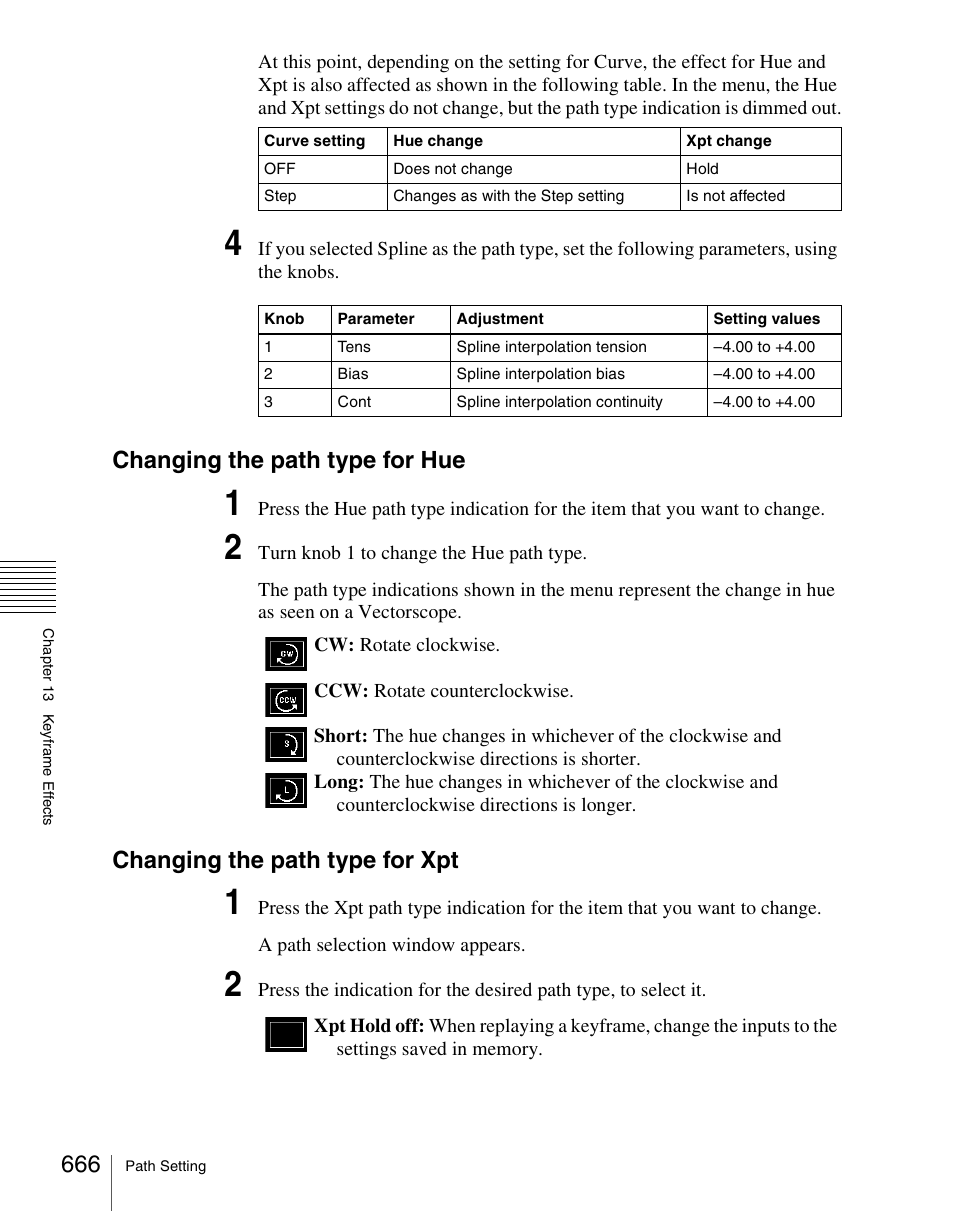 Changing the path type for hue, Changing the path type for xpt | Sony Multi Interface Shoe Adapter User Manual | Page 666 / 1094